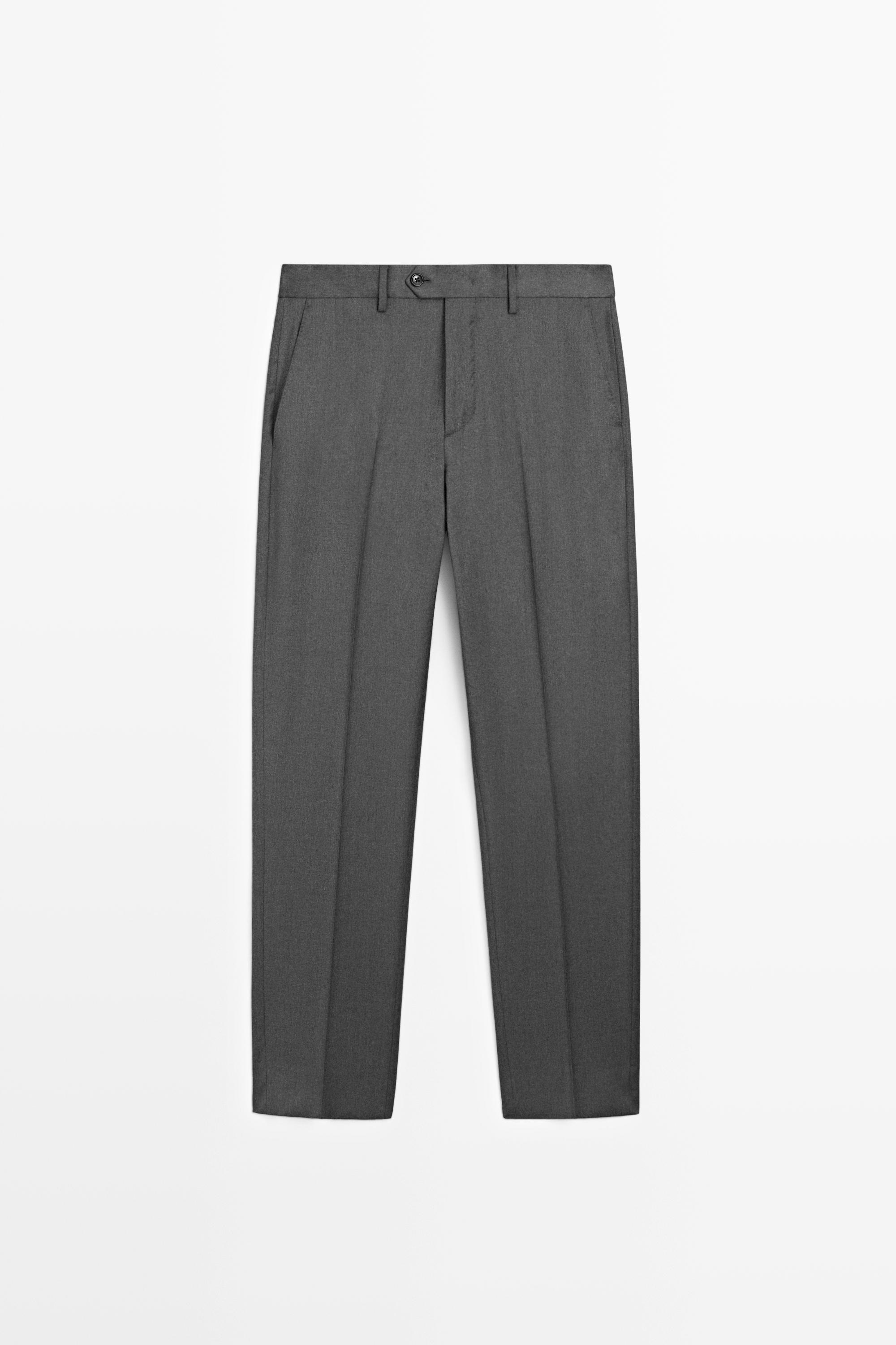 Pantalon tailleur en 100 % laine froide